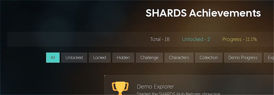 Achievements Core screenshot